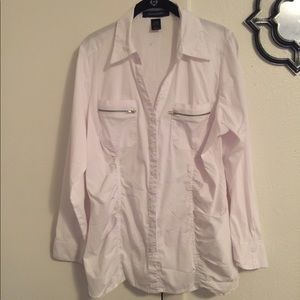 Ashley Stewart White Blouse size 14
